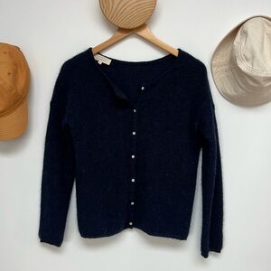 Sézane Navy Gaspard Cardigan XS